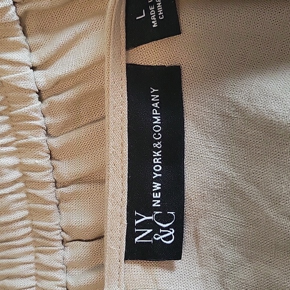 New York & Company Beige Jumpsuit - Picture 2 of 3